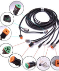 SystemCheck Main Modular Wiring Harness Cable For Outboard Remote Control Box 15ft 4.572m Fits 0176340 176340 5006180
