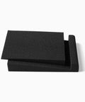 Studio Monitor Isolation Pads With High Density Acoustic Foam Tilted Desktop Speaker Stands For Your Midsize Bookshelf And Computer Speakers Prevent Vibration Adjustable Angles Fits Most Speakers Black Pair