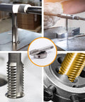 M8 X 1.25mm Tap And Die Set Built Tough In High Speed Steel HSS6542 With metric threads and quick chip removal in use
