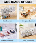 2 Pack Cable Organizer Box With Lids Clear Plastic Cord Storage Box for various uses in home and office environments.