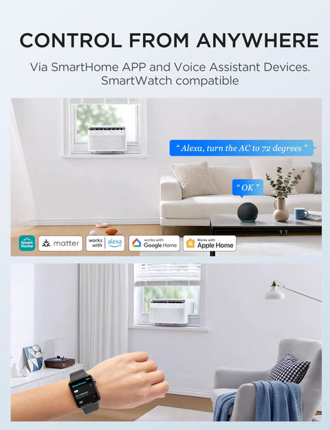 Ultra Quiet 12000 BTU U Shape Window Air Conditioner With Dead Quiet Smart Inverter Delivers No Sweat Cooling To Rooms Up To 550 Square Feet Slashes Electric Bills By 37 Percent Daily