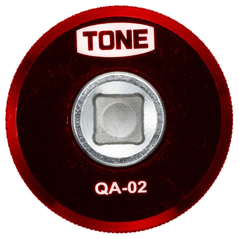 Quick Adapter For Quarter Inch Drive Red Aluminum Tool To Speed Up Ratchet Turning Attaches Between Ratchet Handle And Socket