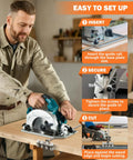 Straight Shooting 24 Inch Circular Saw Guide Rail With 2 Mm Thin Alignment Caliper shown in use for precise cuts on wood.