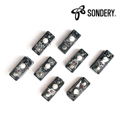 Array of Sondery PCB boards for Triple Loop Pedal With Three 30 Minute Tracks, USB Transfer Per Track, Unlimited Overdubs With Undo And Redo.
