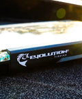 BallistiX Twitch Tackle Tray For Jerkbaits And Topwaters Waterproof Lure Box with clear lid in sunlight, close-up view