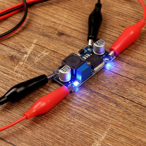 4 Pcs Alligator Clip Test Lead Set For Electrical Testing, 40 Inch Double Ended Jumper Wires With PVC Insulated Copper Wire connected to circuit board