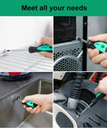 Magnetic Screwdriver Set 12 Piece With Phillips Slotted Torx Square And Stubby Heads Non Slip Ergonomic Handle in use
