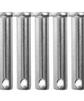 Versatile Di Kaca Stainless Steel Coupling Pins M8x40 Scaffolding Clevis Locking Bolts With Flat Head Design arranged in a row.