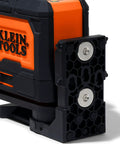 Self Leveling Laser Level With 3x360 Degree Green Beams Rechargeable Battery Magnetic Mount And Compact Rugged Design For Fast Accurate Interior And Exterior Layouts On Any Jobsite. orange and black laser level with magnetic mount