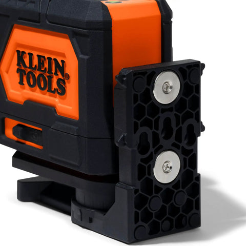 Self Leveling Laser Level With 3x360 Degree Green Beams Rechargeable Battery Magnetic Mount And Compact Rugged Design For Fast Accurate Interior And Exterior Layouts On Any Jobsite. orange and black laser level with magnetic mount