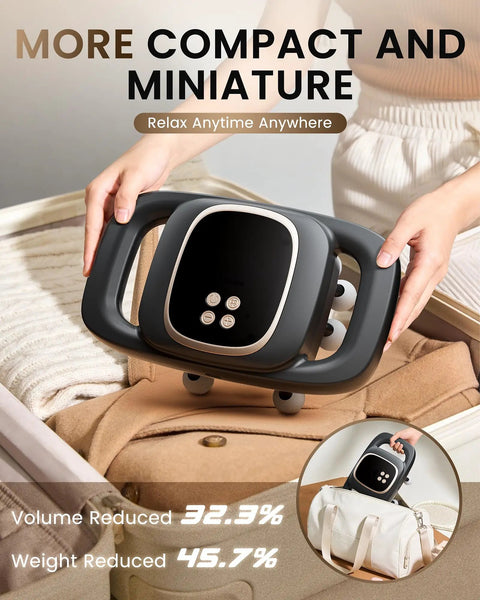 Person holding 16 Head Percussion Massage Gun Deep Tissue Back Massager With 3 Modes And 30 Intensity Levels For Full Body Recovery