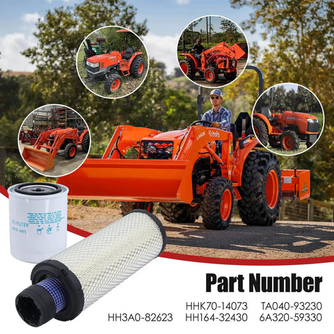 Beefed Up All In One Maintenance Filter Kit For Kubota L Series Tractors L2800 L3200 L3400 L3700SU L3800 HST product image