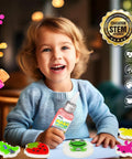 Child playing with Water Gel Elf Kit For Kids With 12 Color Magic Gels And 12 Shape Molds DIY STEM Aqua Kit on a table