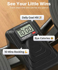 Smooth 3D Motion Rocking Stepper For Home Workouts Hits Different With Side To Side Action Built To Sculpt Glutes Thighs And Core Without Breaking A Sweat While Getting Firm Gains digital display showing workout stats