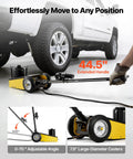 22 Ton Workhorse Air Hydraulic Floor Jack For SUVs And Trucks Heavy Duty Steel Pneumatic Lift With Quick Lift Pump Extension Posts And Rugged Racing Style Design For Easy Lifts And Heavy Vehicle Service, 44.5in handle