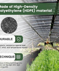 Heavy Duty Shade Cloth 6.5 By 10 Ft 55 Percent Sun Shade Net With Grommets in a greenhouse with HDPE mesh tarp material