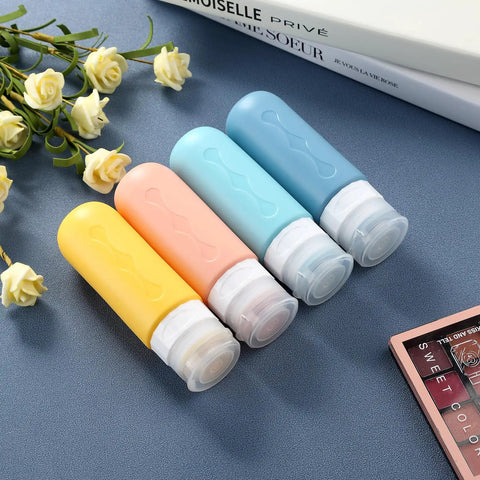 Leak Proof TSA Approved Travel Bottles Set For Toiletries Refillable Containers For Shampoo Lotion Soap And Cosmetics Grab N Go BPA Free Leak Proof Travel Essentials Compact Size For Easy Packing