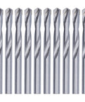 Ten Piece Tungsten Steel Twist Drill Bit Kit With 8mm Diameter For Engraving Milling And Drilling Beast Pro Grade Bits Built For High Hardness And Strength Ready For PCB Metal Wood And Plastic Projects.
