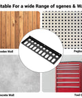 Heavy Duty Screwdriver And Pliers Organizer Wall Mount Rack For Workshop Garage Or Home, shown with installation options.