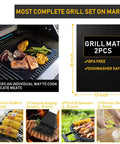 34 Piece Grill Accessory Set With Heavy Duty Stainless Steel Tools Built In Thermometer Grill Mats And Hanging Loops For Easy Storage