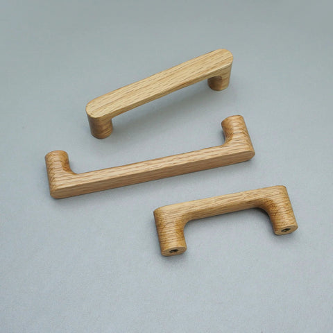 6 Pack White Oak Wood Drawer Pulls Rustic Cabinet Handles For Dresser And Kitchen Furniture Hardware 3 Inch Center To Center Spacing 92 Mm Total Length 31 Mm High Natural Wood With Subtle Color Variations