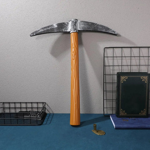 Dope Realistic 49 Cm Fake Pickaxe Prop For Halloween Cosplay And Masquerade Party Decor Colorful Eye Catching Photo Op Accessory