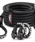 Beefy Heavy Duty Tow Rope Kit with 2 Soft Shackles for ATV UTV SUV and Truck Recovery, 7/16 Inch by 30 Feet UHMWPE Tow Strap Delivers 31,200 Lbs