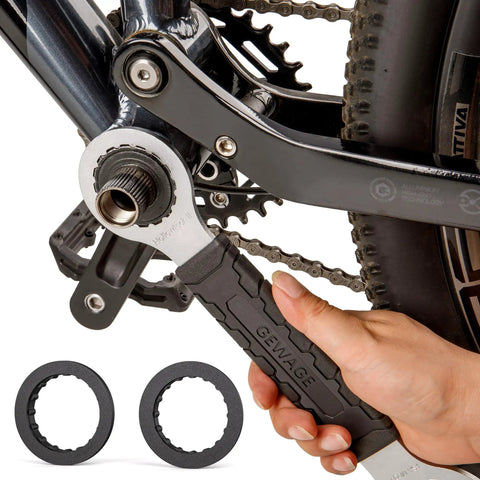 Pro Grade Bottom Bracket Removal Tool Kit for Bike Maintenance Fits Shimano Hollowtech II BB9000 BBR60 and FSA MegaEvo.