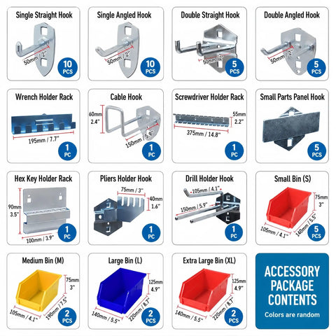 All Steel Tool Storage Cabinet With Adjustable Shelves For Garage And Workshop, heavy duty metal cabinet with accessory package contents