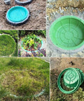 Invisible Round Manhole Covers Durable Resin Sewer Lids For Outdoor Use Hidden Drainage Solution For Community Gardens Parks