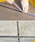 Top Shelf Rock Solid Closed Cell Foam Backer Rod Gray Three Quarter Inch By Twenty Foot Water Resistant Joint Filler during installation in concrete.