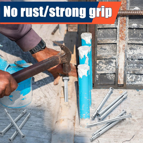 Flat Head Cross Sleeve Anchor Bolts Three Eighths Inch By Six Inch For Concrete Masonry And Brick Galvanized Zinc Plated Expansion Anchors Flush Mount Heavy Duty Fastening For Secure Permanent Installations