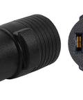 Compact 30 Amp NEMA L14-30P to L14-50R Twist Lock Power Cord Adapter for 120V/240V Generators, RVs, Welders, and Dryers
