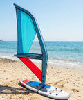 Inflatable Windsurfing Wing Foil Kit For Easy Wind Foiling Handheld Wing Foil Board For Surfing And Water Play Stable 2.2 Square Meters Wing Size Blue