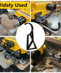 Heavy Duty Side Mount Dust Hose Bracket For Planer Compatible With Two Point Five And Four Inch Collection Hoses Sweet Shop Gadget mounted on machinery.