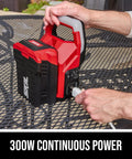 Built Tough 40V Power Inverter Dropping 300W Steady And 500W Peak Wattage To Power Your Gear Like A Champ featuring USB-C port.