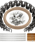 Complete Couch Upholstery Spring Repair Kit With 8 Tough 25 Inch Sofa Springs And 50 Foot Stay Wire accessories and tools.
