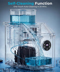 Top Tier Countertop Ice Cube Maker Delivers Legit Square Ice In Mere Minutes While Pulling 26 Pounds Per Day. Clear water reservoir and control panel.