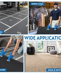 Heavy Duty Horse Stall Mat Grippers Set Of 2, Serrated Grip For Tight Fit And Easy Move, Slippage Free Handling, Mat Lifter Tool To Shift Large Carpets Safely, Durable Stall Flooring Accessory For Quick Adjustments used on gym, stall and carpet mats