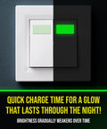 Glow In The Dark Tape That Lights Up Your Night All Night Long 15 Ft Long Rechargeable Reflective Glow Tape on light switch