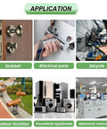 Various applications of hardware including locksets, electrical parts, bicycles, outdoor facilities, appliances, and instruments.