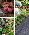 Heavy Duty Weed Barrier Landscape Fabric 6Ft Wide By 50Ft Long, 3.2oz Polypropylene Woven Geotextile Ground Cover For Gardens