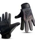 Built Different Heavy Duty Work Gloves With Breathable Leather Palms And Touchscreen Compatible Tips Machine Washable Reinforced Knuckles Zero Slip Grip For Mechanics And Electricians with mesh backs and black leather palms.