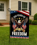 USA Proud 250th Anniversary Garden Flag Eagle Design Double Sided For Outdoor Display 12 By 18 Inches Yard Patio Garden 1776 2026 Commemorative Banner For Home Display