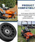 Lawn mower showcasing Heavy Duty Drive Belt And Idler Pulley Kit Replacement For Lawn Mowers Fits Z254F Z200 models.