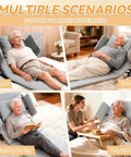 Heavy Duty Electric Lifting Backrest For Bed With Remote Control Adjustable Power Recliner System 2 To 80 Degree Range for TV, reading, napping.