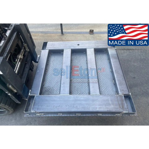 Heavy Hitter Industrial Floor Scale With Dead On Digital Indicator and Rugged 84 Inch Platform for Warehouse Shipping