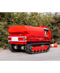 Red Beefy 400L Remote Control Crawler Sprayer with Dual Brushless Motors and Gasoline Engine for orchards and dense crops