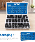 Solid As A Rock Heavy Duty Metric Hex Socket Button Head Screws Assortment Kit Including A Massive 2380 Piece Set organized in a plastic case.