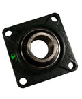 Self Aligning Pillow Block Bearing With 2 Inch Bore 4 Bolt Flange Mounted Solid Square Base Built Tough Durable Chrome Steel UCF211-32 Heavy Duty Industrial Grade For Precision Machinery